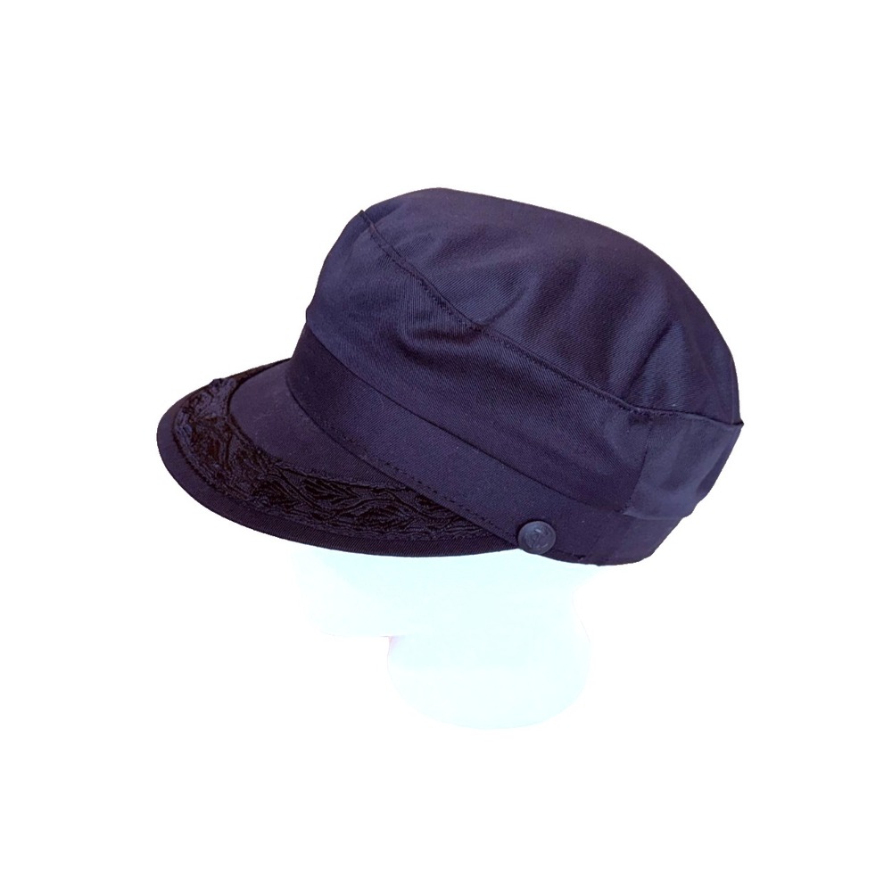 Savapile Handmade Women's Hats Auth Greek Fisherman's Cap Made in Greece Black